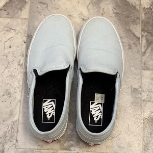 Women’s Vans Light Blue Slip-On Shoes